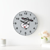 Horloge murale design de vache mignonne (Maison)