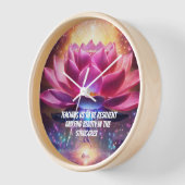 horloge murale design LOTUS (Angle)