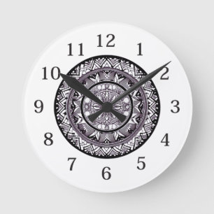 Horloge murale - Dessin de mandala
