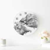 Horloge murale d'hippopotame et de veau (Maison)