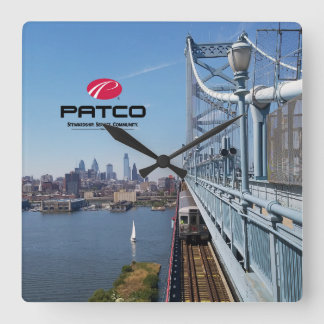 Horloge murale d'horizon de PATCO Philadelphie -