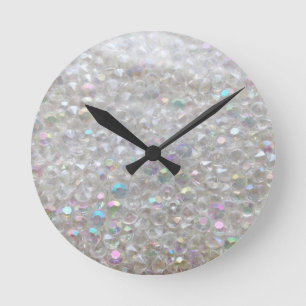 Horloge murale d'image de cristaux de Borealis de