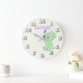 Horloge murale dinosaure bébé jurassique Stoneage  (Maison)