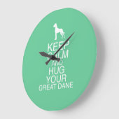 Horloge murale Dogue Allemand (Angle)
