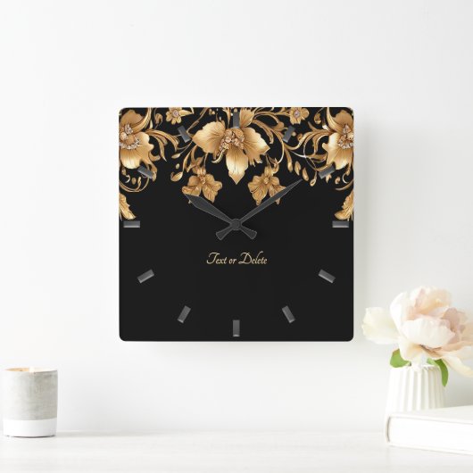 Horloge murale dorée (Maison)