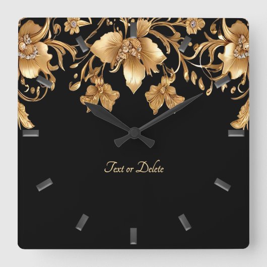 Horloge murale dorée (Recto)