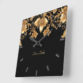 Horloge murale dorée (Angle)