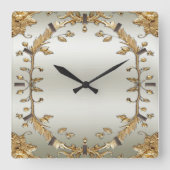 Horloge murale dorée (Recto)