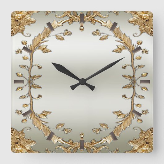 Horloge murale dorée (Recto)