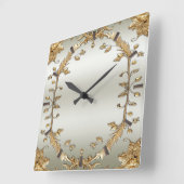 Horloge murale dorée (Angle)