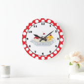 Horloge murale douce de festin de banana split (Maison)