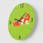 Horloge murale Dragon (Angle)