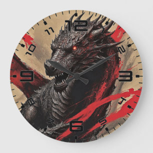 Horloge murale Dragon Dreamscape