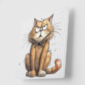 Horloge murale drôle de chat (Angle)