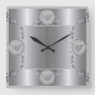 Horloge murale du 10e anniversaire du Mariage de T
