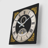 Horloge murale du 17e siècle (Angle)