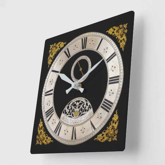 Horloge murale du 17e siècle (Angle)