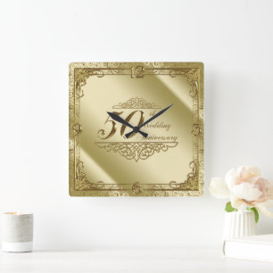 Horloge murale du 50e anniversaire du Mariage