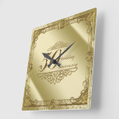 Horloge murale du 50e anniversaire du Mariage (Angle)