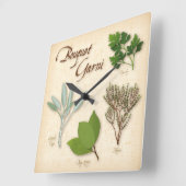Horloge murale du bouquet Herbe (Angle)