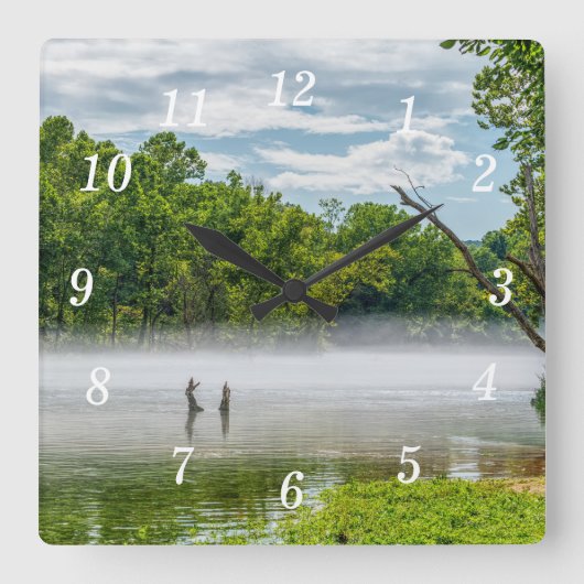 Horloge murale du brouillard d'été du lac Taneycom (Recto)
