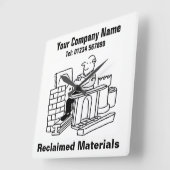 Horloge murale du bureau d'affaires des matières r (Angle)