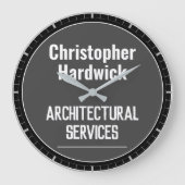 Horloge murale du bureau des services architectura (Recto)