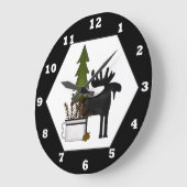 Horloge murale du cabine Moose Mix (Angle)