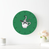 Horloge murale du café vert (Maison)