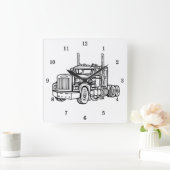 Horloge murale du camion BIG RIG très Cool (Maison)