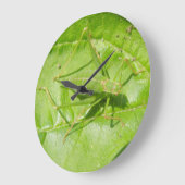 Horloge murale du camouflage vert (Angle)