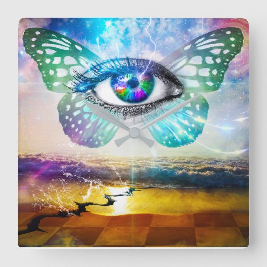 Horloge murale du Carré de l'oeil (Recto)