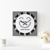 Horloge murale du Carré de sourire de musique (Maison)