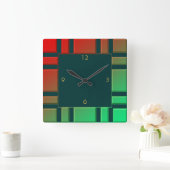 Horloge murale du Carré motif (Maison)