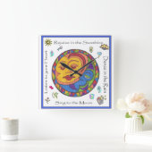 Horloge murale du carré Sun et Moon (Maison)