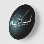 Horloge murale du casque DJ (Angle)