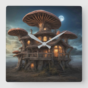 Horloge murale du champignon