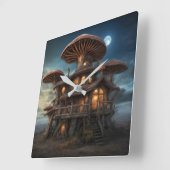 Horloge murale du champignon (Angle)