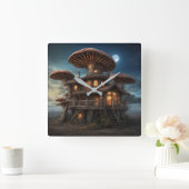 Horloge murale du champignon (Maison)