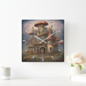 Horloge murale du champignon (Maison)