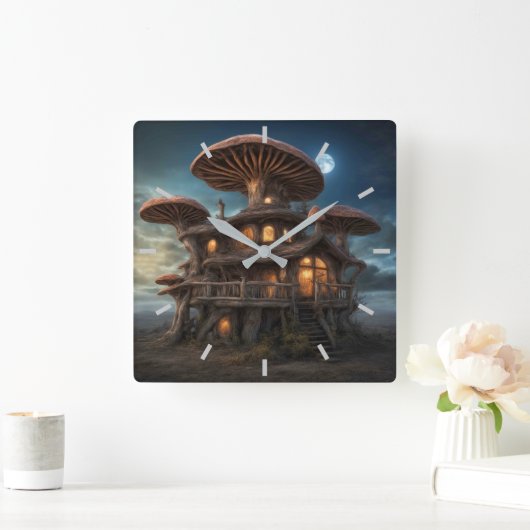 Horloge murale du champignon (Maison)