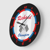 Horloge murale du champion de course (Angle)