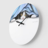 Horloge murale du chasseur de bugs Kitty (Angle)