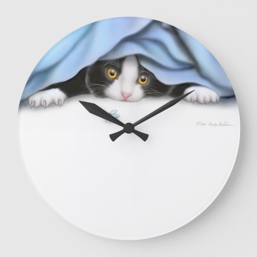 Horloge murale du chasseur de bugs Kitty (Recto)