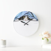 Horloge murale du chasseur de bugs Kitty (Maison)