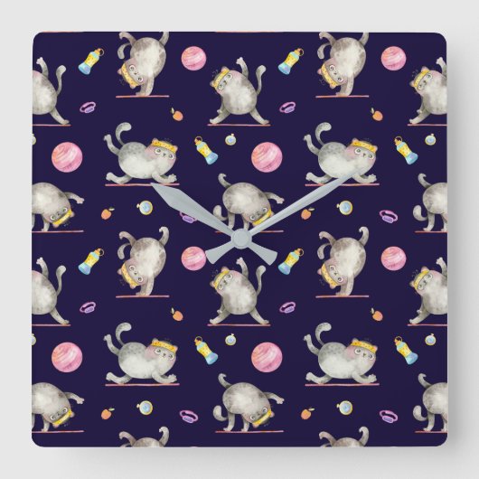 Horloge murale du chat (Recto)