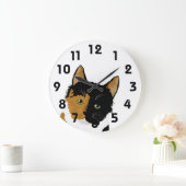 Horloge murale du chat Calico (Maison)
