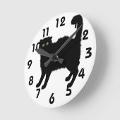 Horloge murale du chat effrayant (Angle)
