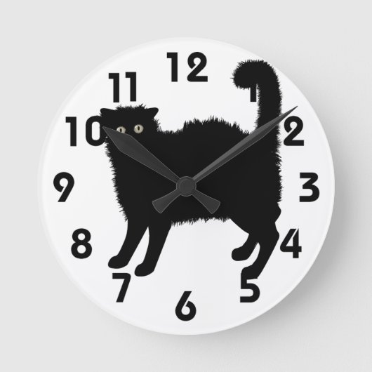 Horloge murale du chat effrayant (Recto)