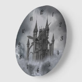 Horloge murale du château foncé (Angle)
